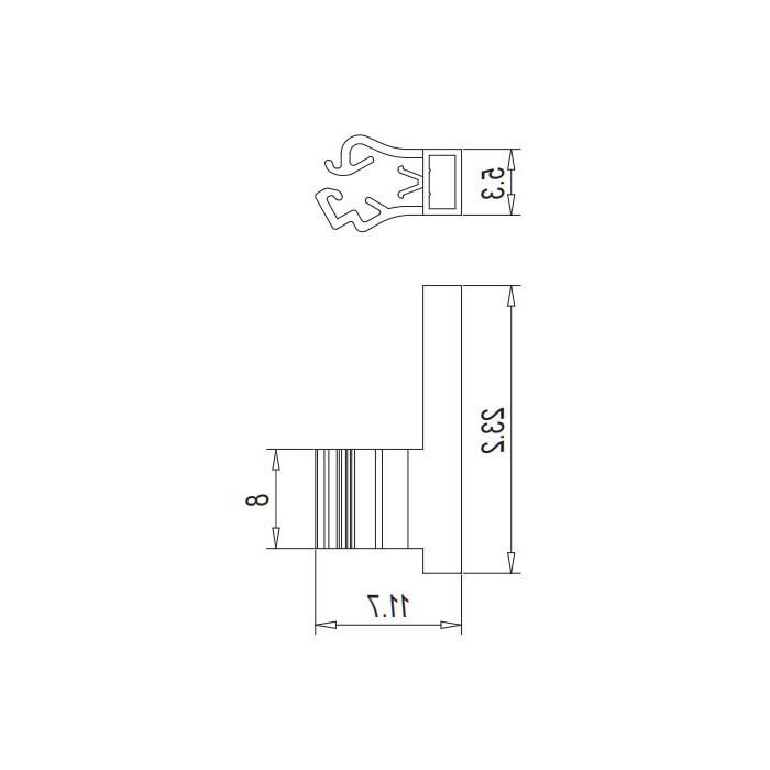 Cable marking sleeve, clamping range 1-3mm, detachable, 9ACC01